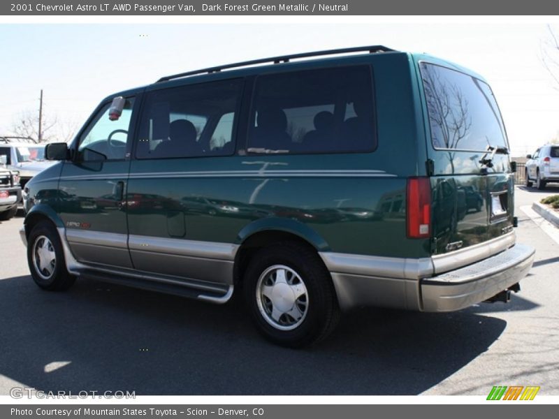 Dark Forest Green Metallic / Neutral 2001 Chevrolet Astro LT AWD Passenger Van