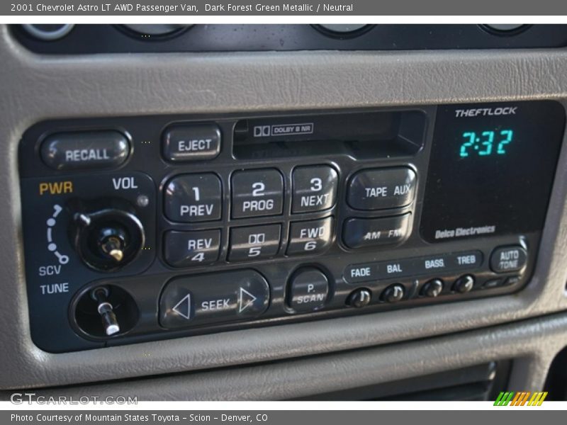 Controls of 2001 Astro LT AWD Passenger Van