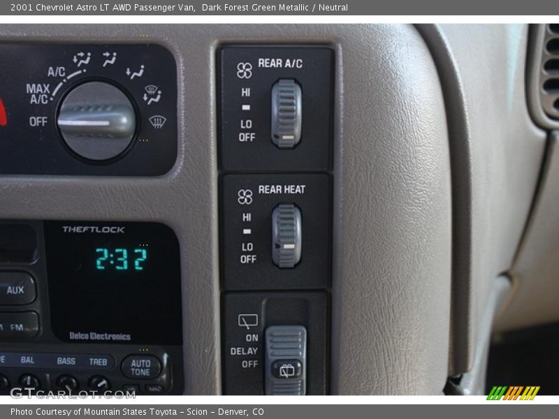 Controls of 2001 Astro LT AWD Passenger Van