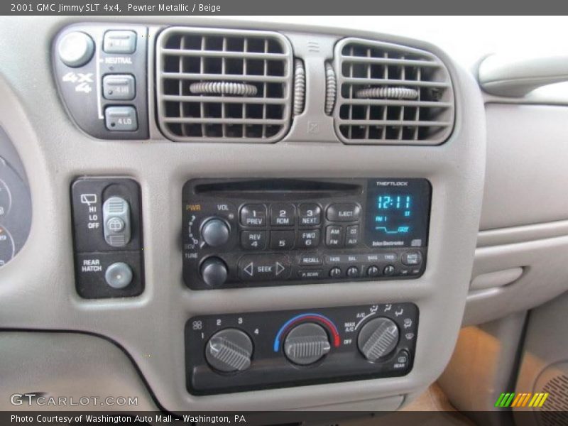 Controls of 2001 Jimmy SLT 4x4