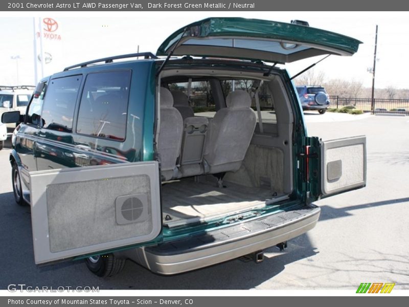 Dark Forest Green Metallic / Neutral 2001 Chevrolet Astro LT AWD Passenger Van