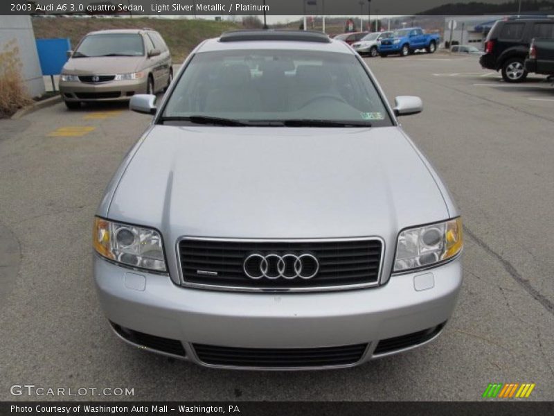 Light Silver Metallic / Platinum 2003 Audi A6 3.0 quattro Sedan