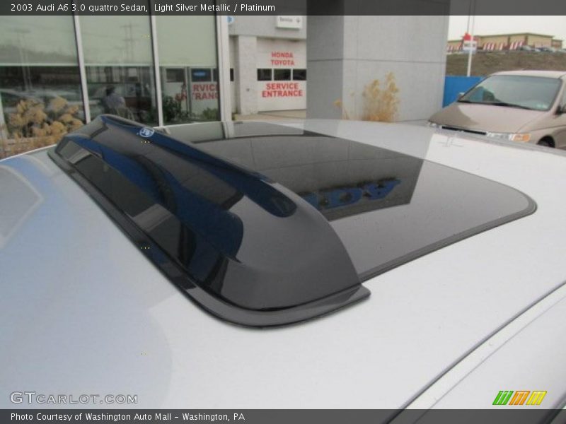 Light Silver Metallic / Platinum 2003 Audi A6 3.0 quattro Sedan