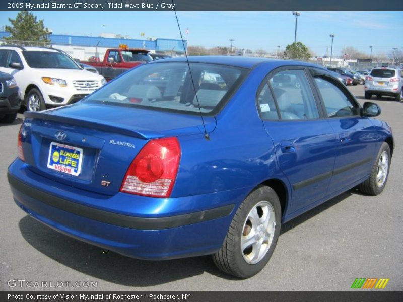 Tidal Wave Blue / Gray 2005 Hyundai Elantra GT Sedan