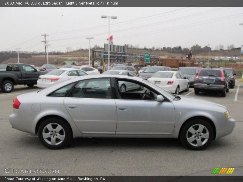 Light Silver Metallic / Platinum 2003 Audi A6 3.0 quattro Sedan