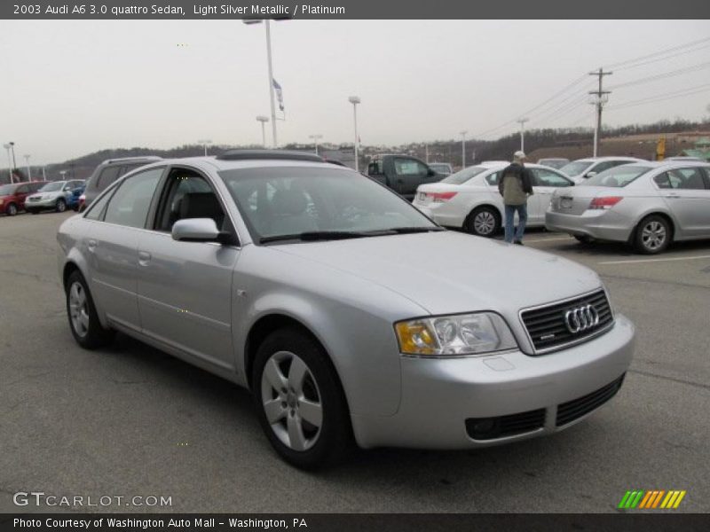 Light Silver Metallic / Platinum 2003 Audi A6 3.0 quattro Sedan