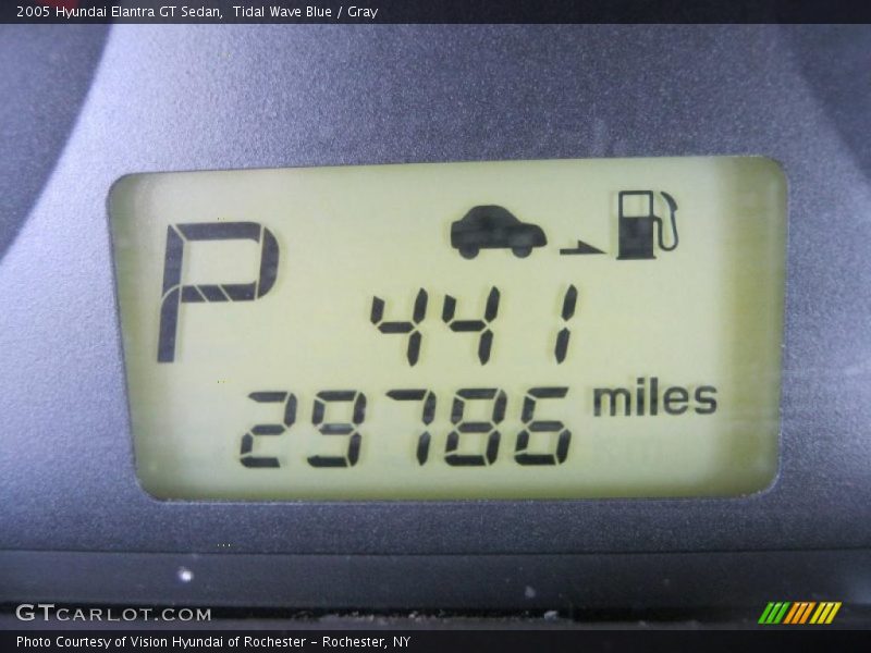 Tidal Wave Blue / Gray 2005 Hyundai Elantra GT Sedan