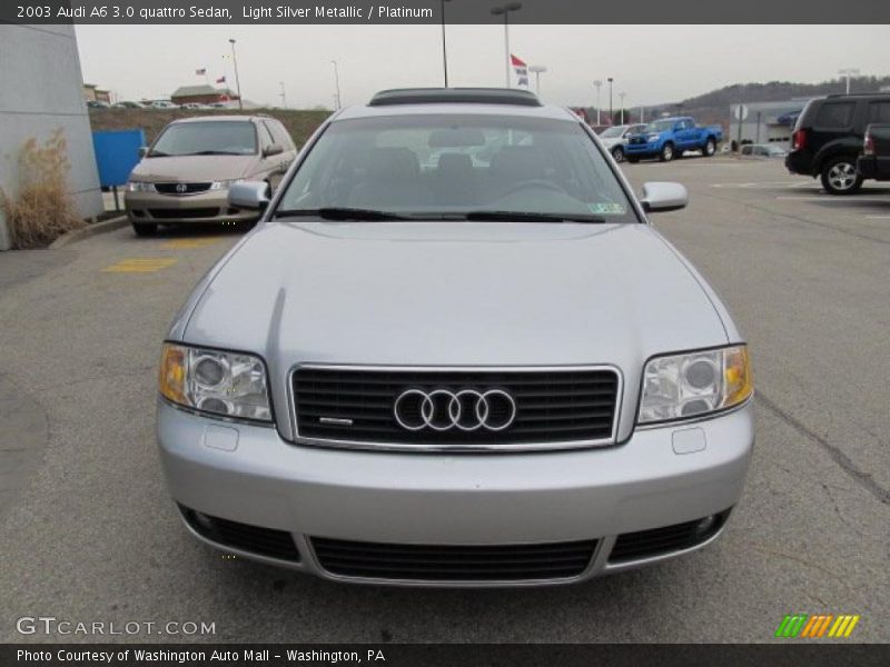 Light Silver Metallic / Platinum 2003 Audi A6 3.0 quattro Sedan