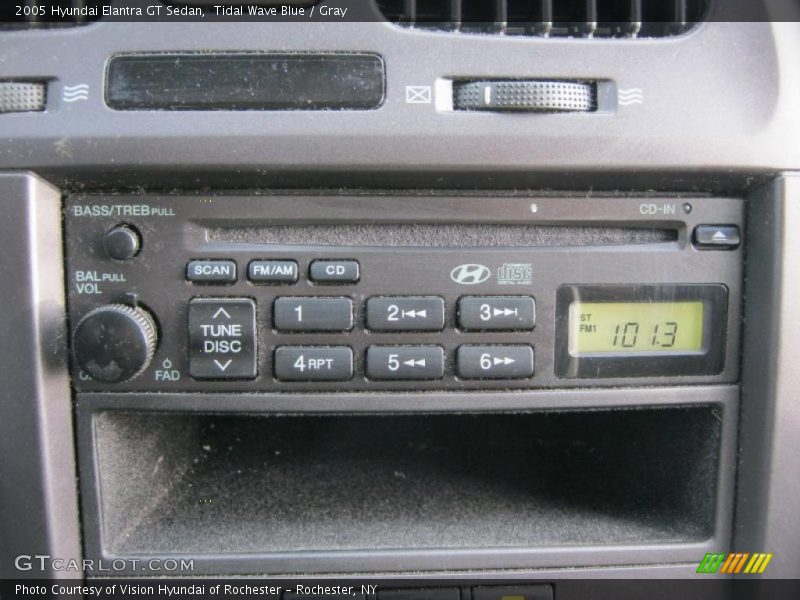 Tidal Wave Blue / Gray 2005 Hyundai Elantra GT Sedan