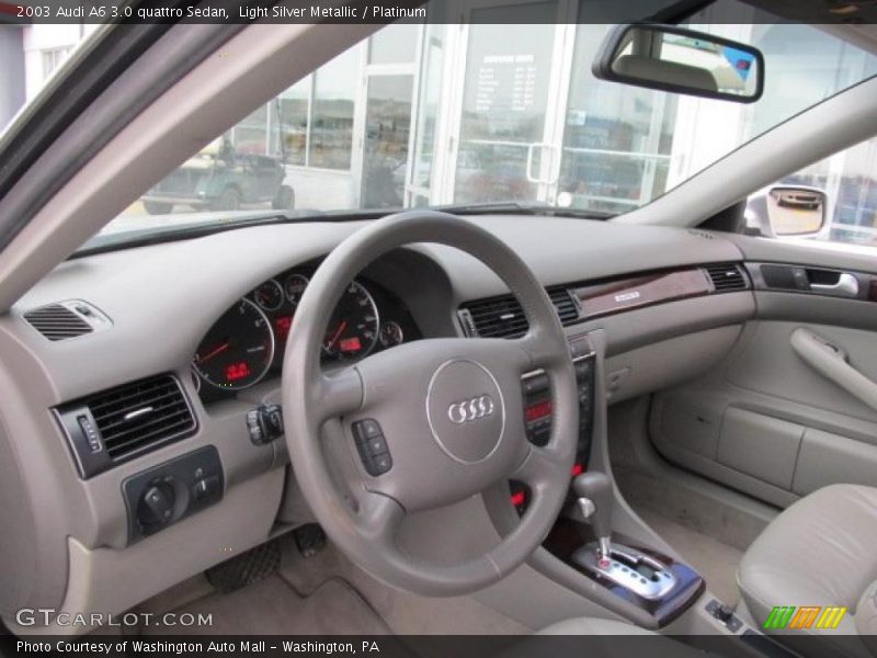 Light Silver Metallic / Platinum 2003 Audi A6 3.0 quattro Sedan