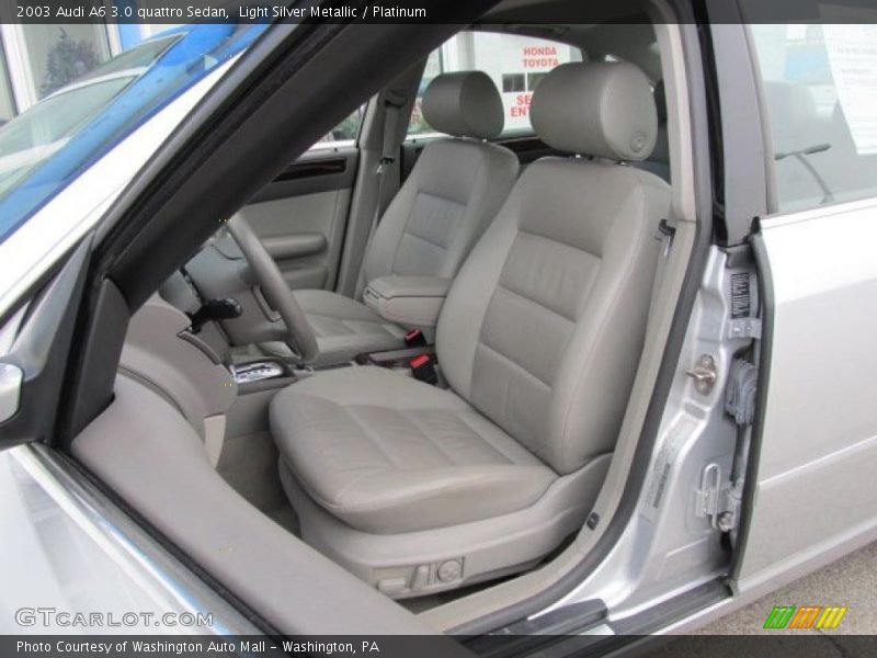 Light Silver Metallic / Platinum 2003 Audi A6 3.0 quattro Sedan