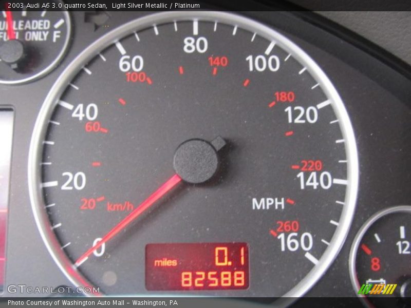 Light Silver Metallic / Platinum 2003 Audi A6 3.0 quattro Sedan