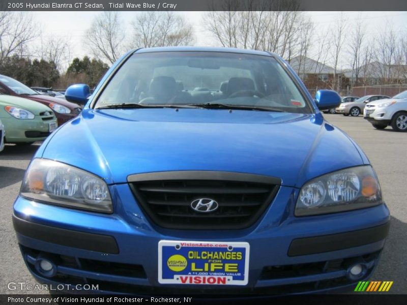 Tidal Wave Blue / Gray 2005 Hyundai Elantra GT Sedan