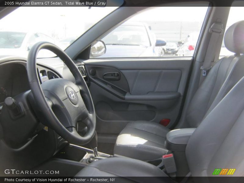 Tidal Wave Blue / Gray 2005 Hyundai Elantra GT Sedan