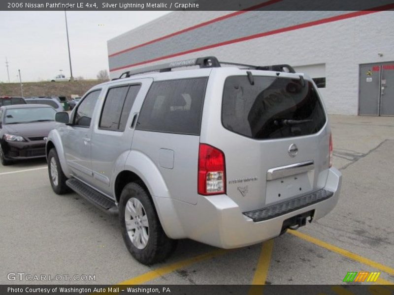 Silver Lightning Metallic / Graphite 2006 Nissan Pathfinder LE 4x4