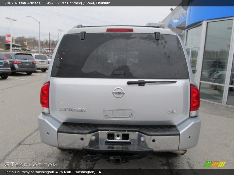 Silver Lightning / Steel/Titanium 2007 Nissan Armada SE 4x4