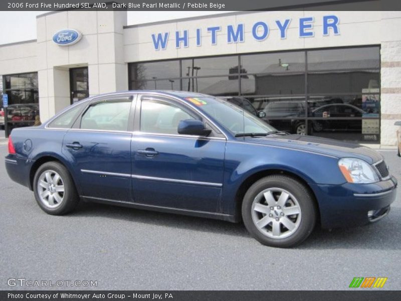 Dark Blue Pearl Metallic / Pebble Beige 2006 Ford Five Hundred SEL AWD