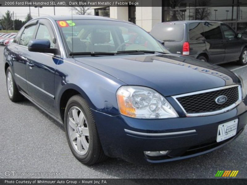 Dark Blue Pearl Metallic / Pebble Beige 2006 Ford Five Hundred SEL AWD