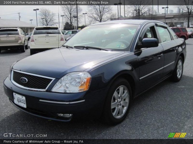 Dark Blue Pearl Metallic / Pebble Beige 2006 Ford Five Hundred SEL AWD