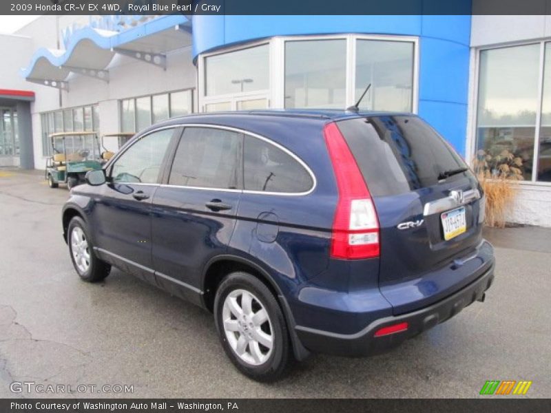 Royal Blue Pearl / Gray 2009 Honda CR-V EX 4WD