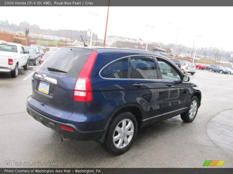 Royal Blue Pearl / Gray 2009 Honda CR-V EX 4WD