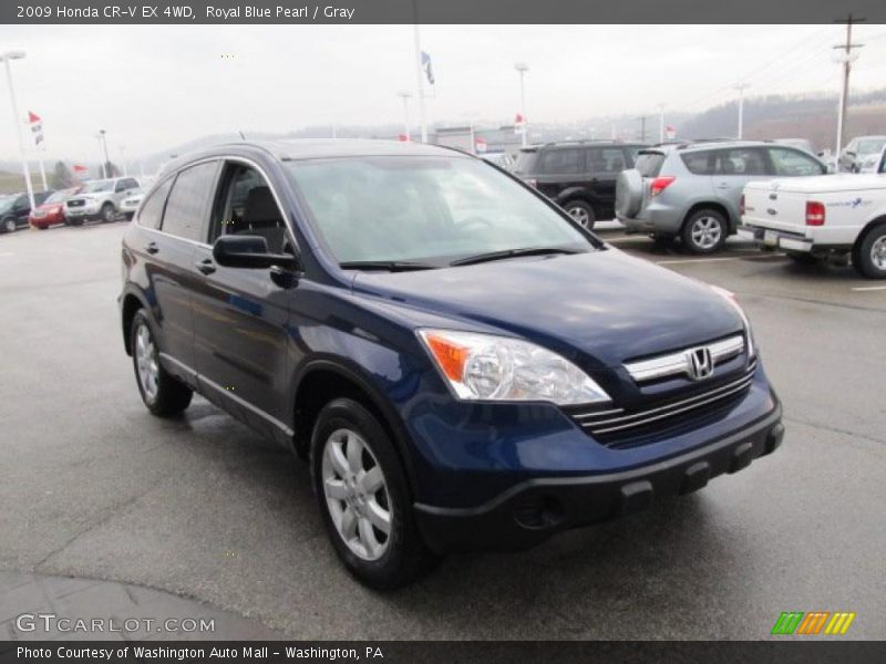 Royal Blue Pearl / Gray 2009 Honda CR-V EX 4WD