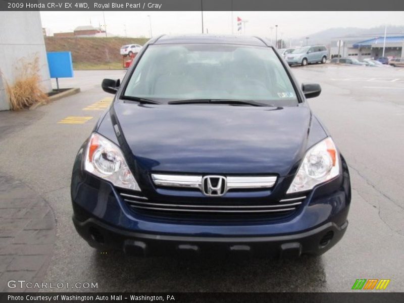 Royal Blue Pearl / Gray 2009 Honda CR-V EX 4WD