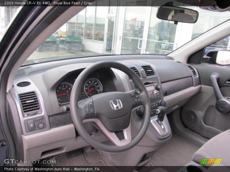 Royal Blue Pearl / Gray 2009 Honda CR-V EX 4WD