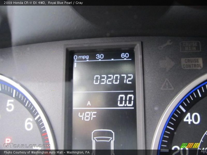 Royal Blue Pearl / Gray 2009 Honda CR-V EX 4WD
