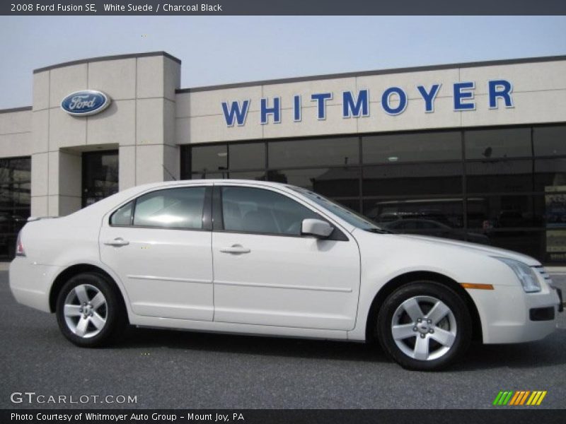 White Suede / Charcoal Black 2008 Ford Fusion SE