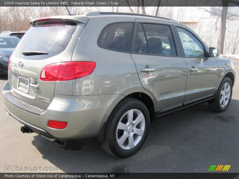 Natural Khaki Green / Gray 2008 Hyundai Santa Fe Limited 4WD
