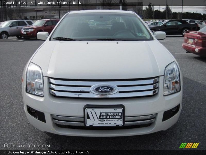White Suede / Charcoal Black 2008 Ford Fusion SE