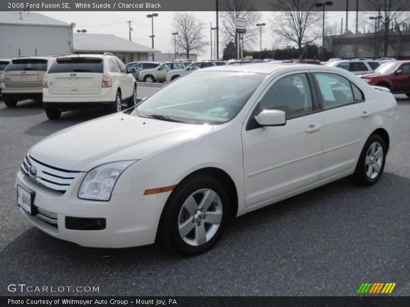 White Suede / Charcoal Black 2008 Ford Fusion SE