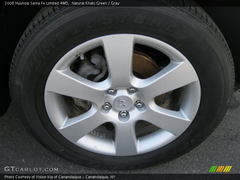 Natural Khaki Green / Gray 2008 Hyundai Santa Fe Limited 4WD