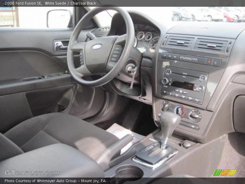 White Suede / Charcoal Black 2008 Ford Fusion SE