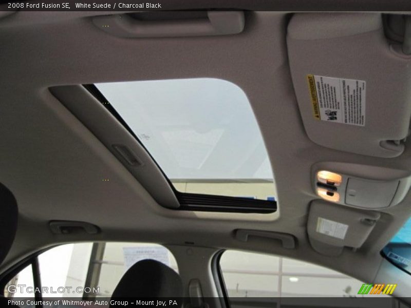 White Suede / Charcoal Black 2008 Ford Fusion SE