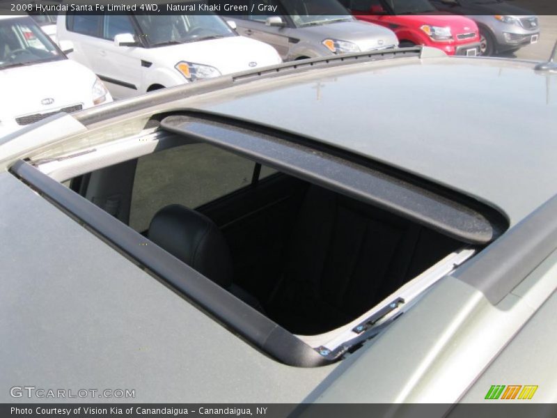 Natural Khaki Green / Gray 2008 Hyundai Santa Fe Limited 4WD