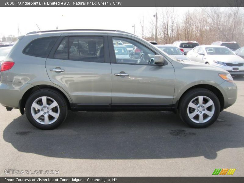 Natural Khaki Green / Gray 2008 Hyundai Santa Fe Limited 4WD