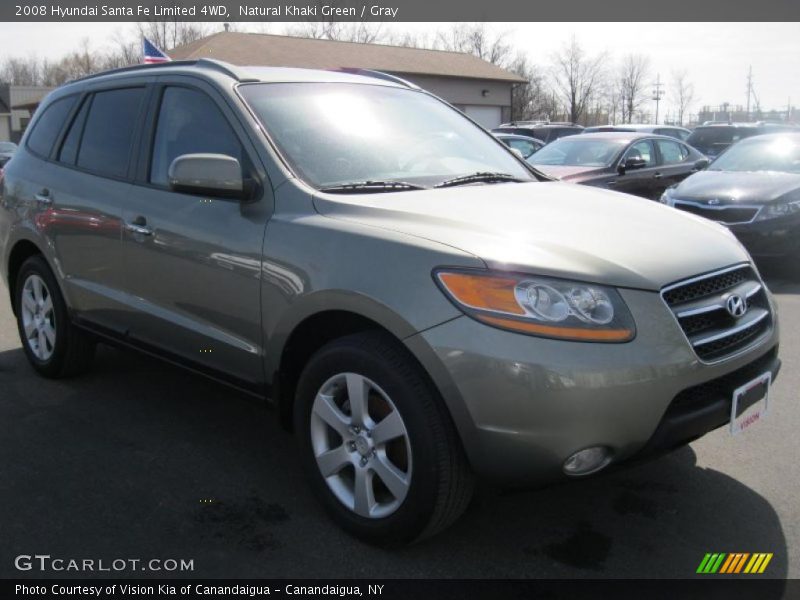 Natural Khaki Green / Gray 2008 Hyundai Santa Fe Limited 4WD