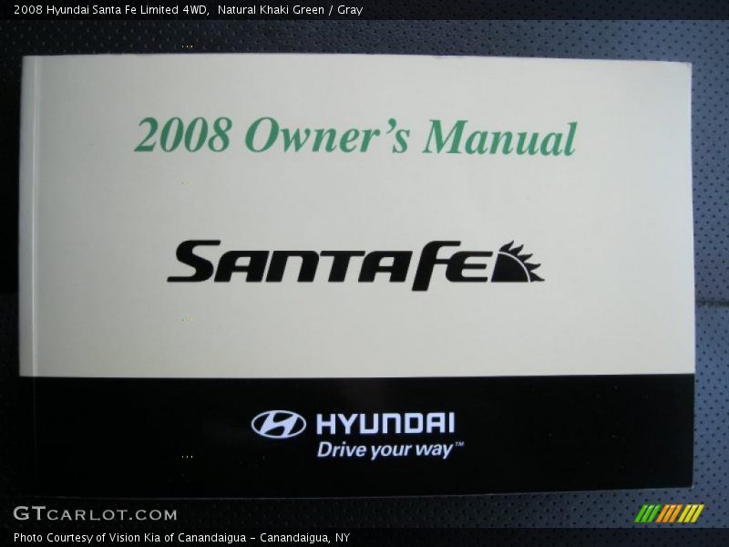 Natural Khaki Green / Gray 2008 Hyundai Santa Fe Limited 4WD