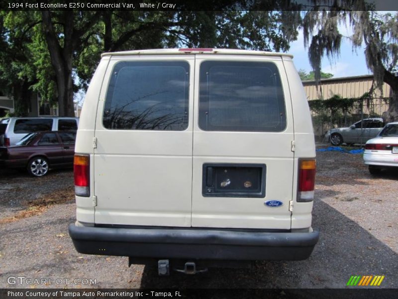 White / Gray 1994 Ford Econoline E250 Commercial Van