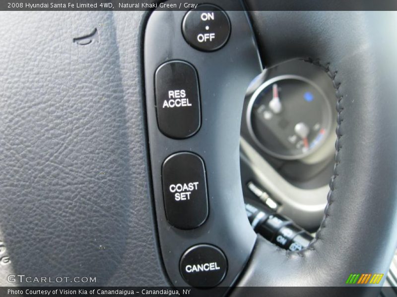 Natural Khaki Green / Gray 2008 Hyundai Santa Fe Limited 4WD