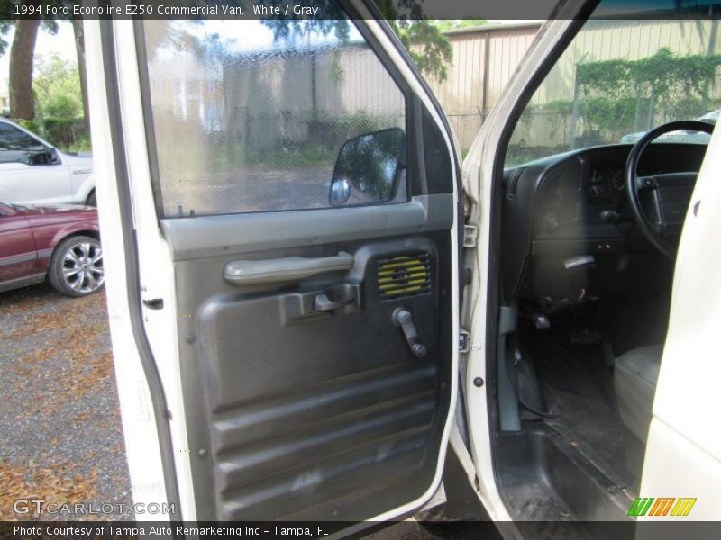 White / Gray 1994 Ford Econoline E250 Commercial Van