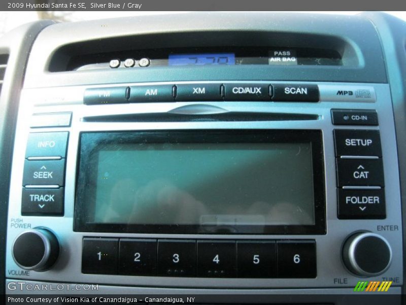 Silver Blue / Gray 2009 Hyundai Santa Fe SE