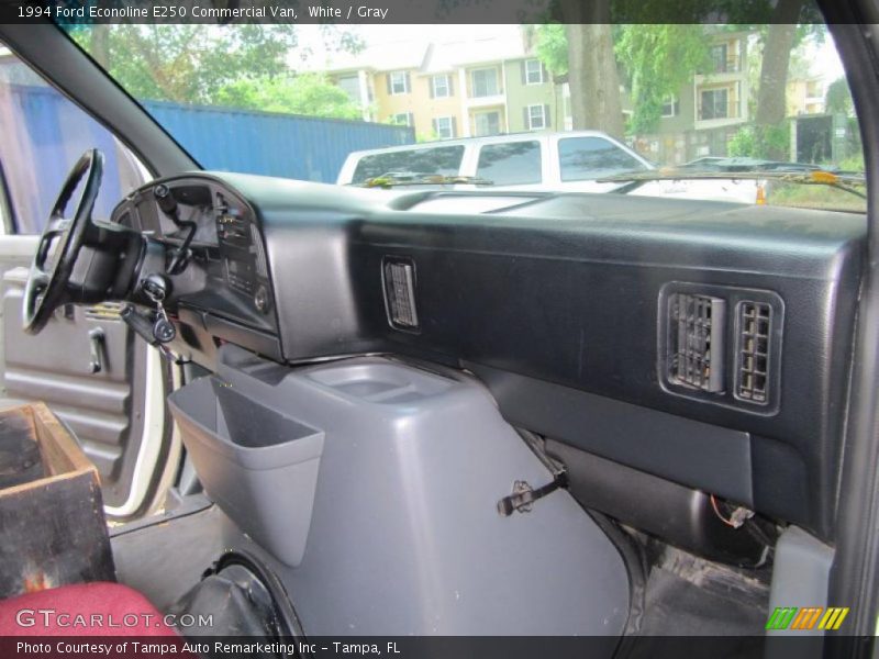 White / Gray 1994 Ford Econoline E250 Commercial Van