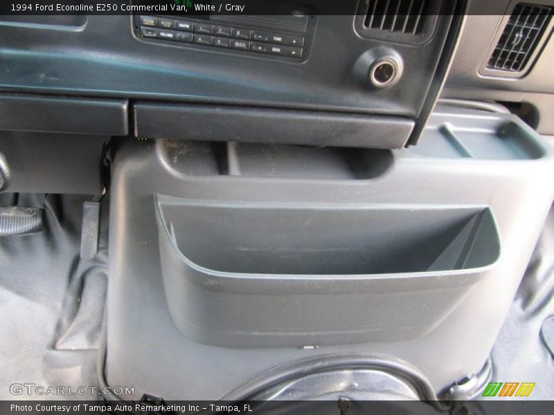 White / Gray 1994 Ford Econoline E250 Commercial Van
