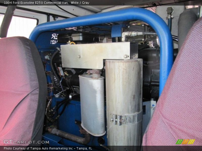 White / Gray 1994 Ford Econoline E250 Commercial Van