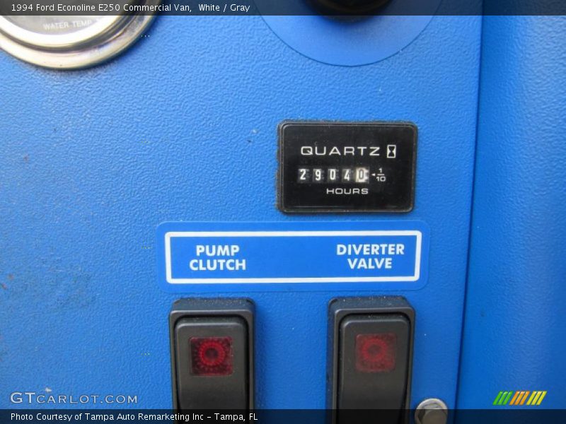 White / Gray 1994 Ford Econoline E250 Commercial Van