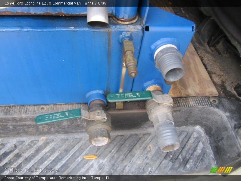 White / Gray 1994 Ford Econoline E250 Commercial Van