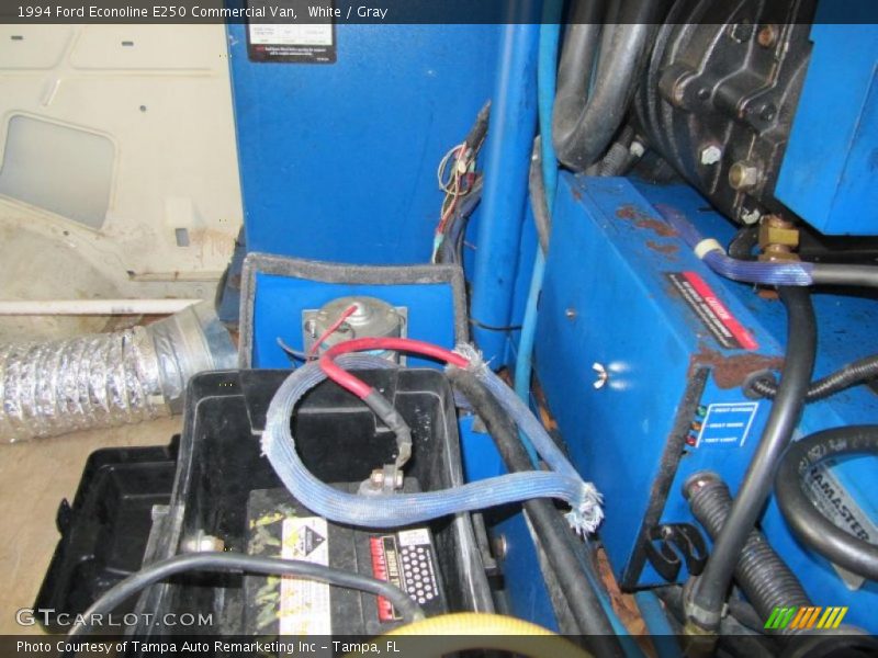 White / Gray 1994 Ford Econoline E250 Commercial Van